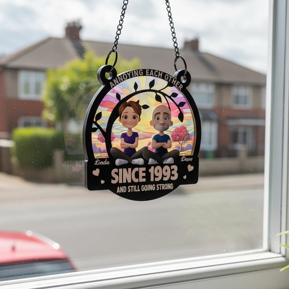 Love You Forever - Personalized Custom Suncatcher