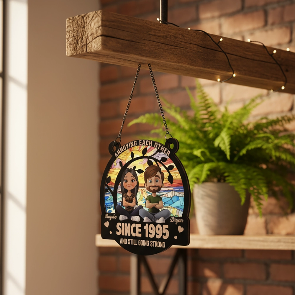 Love You Forever - Personalized Custom Suncatcher