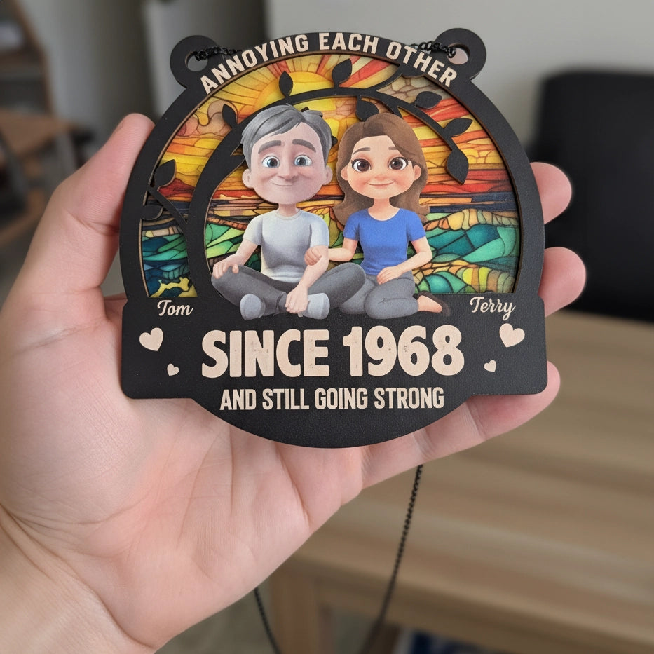 Love You Forever - Personalized Custom Suncatcher