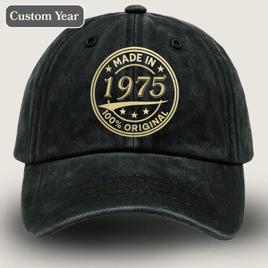 Made in [Year] - Birthday Gifts Denim Cap – Gifts for My Husband