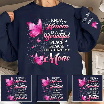 Mom Is My Guardian Angel In Heaven Memorial Day Men Women Sweatshirt Duconspace