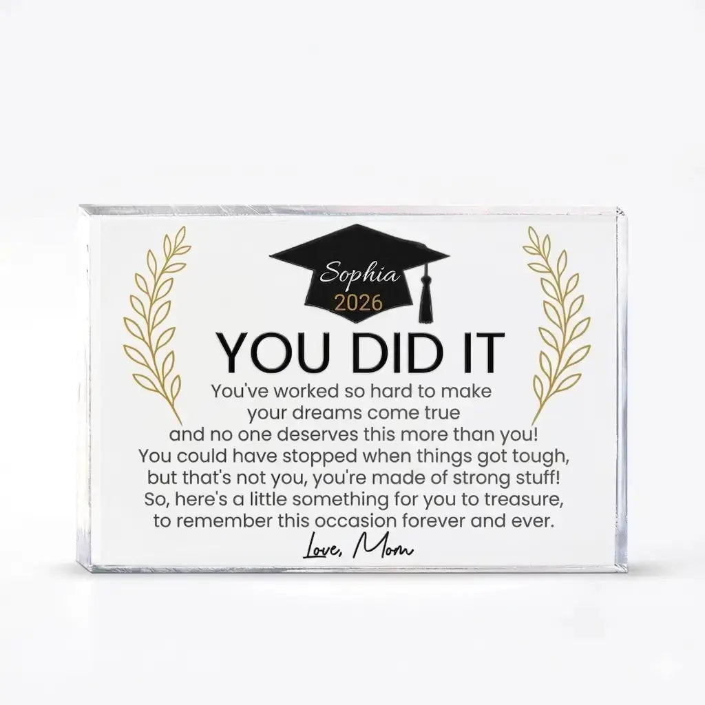 Mom’s Advice on Acrylic Plaque - Personalized Gift for Him, Her Duconspace