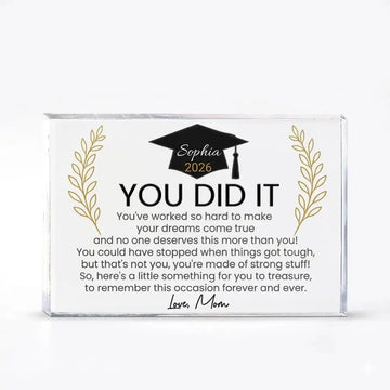 Mom’s Advice on Acrylic Plaque - Personalized Gift for Him, Her Duconspace