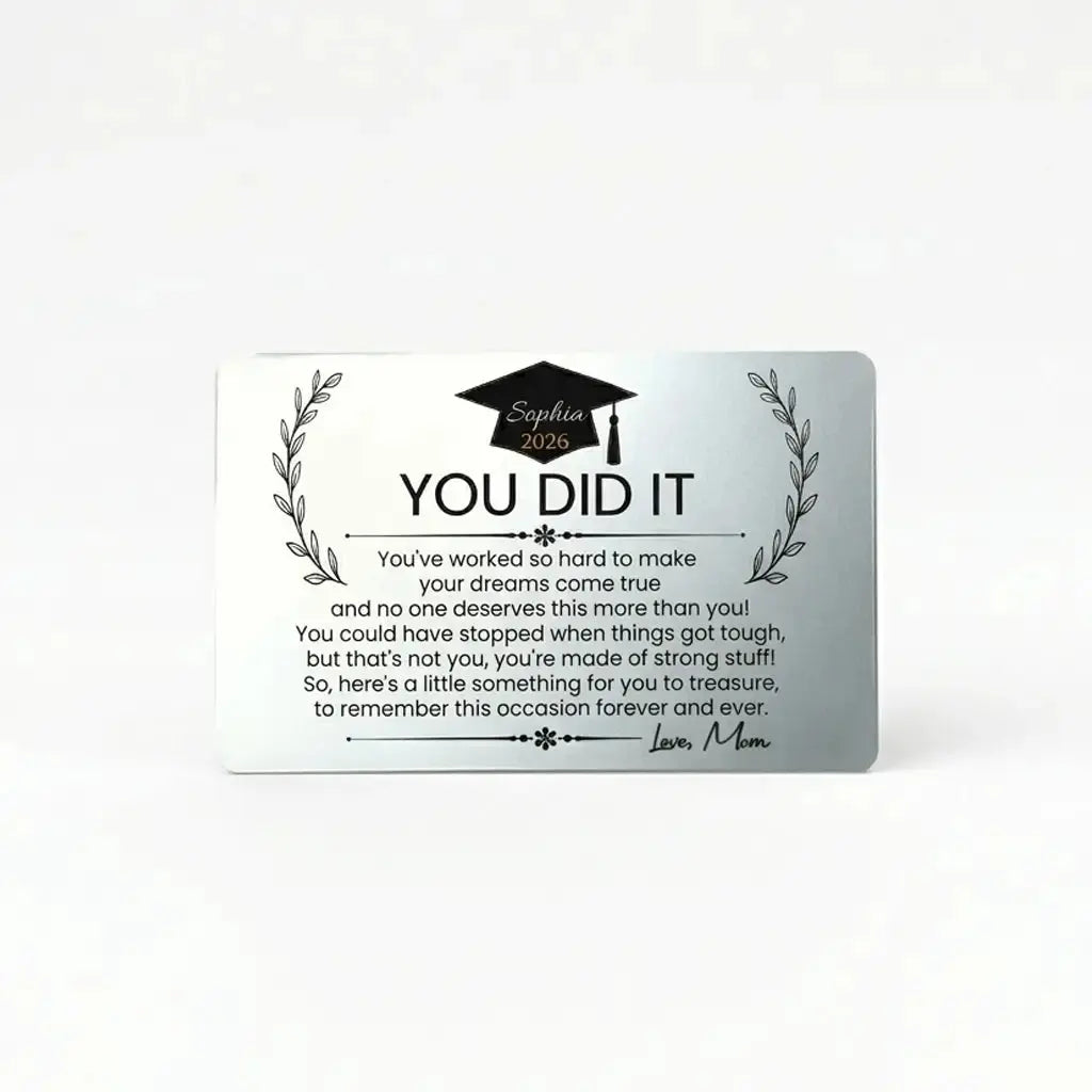 Mom’s Advice on Wallet Card - Personalized Gift for Him, Her Duconspace