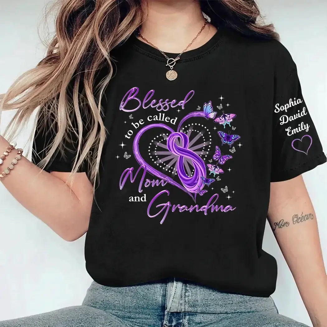 Mother Day Gift - Blessed to Be Called MoM and Nana Butterfly Shirt Duconspace
