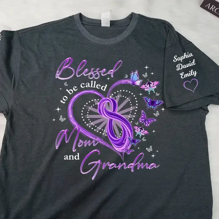 Mother Day Gift - Blessed to Be Called MoM and Nana Butterfly Shirt Duconspace