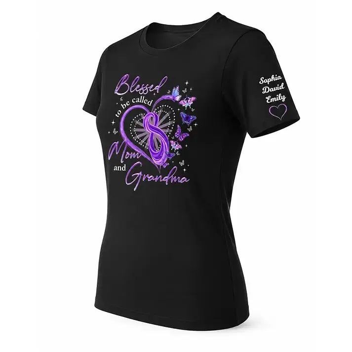 Mother Day Gift - Blessed to Be Called MoM and Nana Butterfly Shirt Duconspace