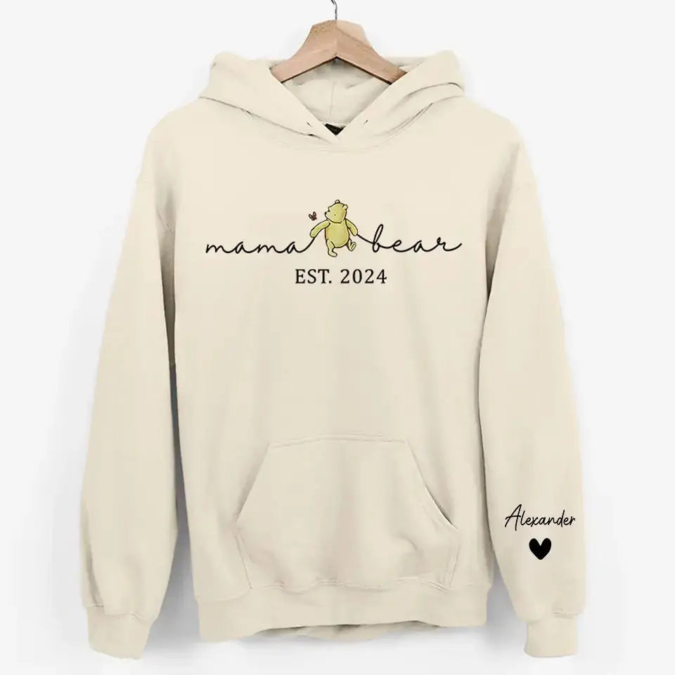 Motherhood Is the Greatest Thing - Personalized Family Sweatshirt with Sleeve Design, Custom Gift for Mom Dreamship
