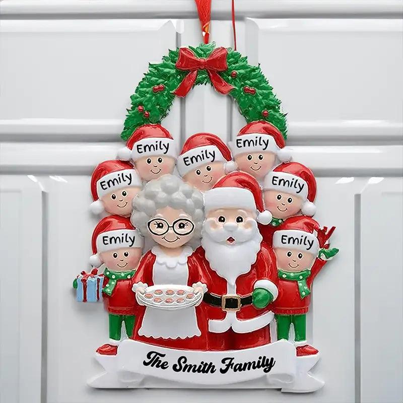 My Favorite Part Of Christmas Is Family - Personalized Family Resin Ornament - Christmas Gift For Family Members, Christmas Gift For Grandparents