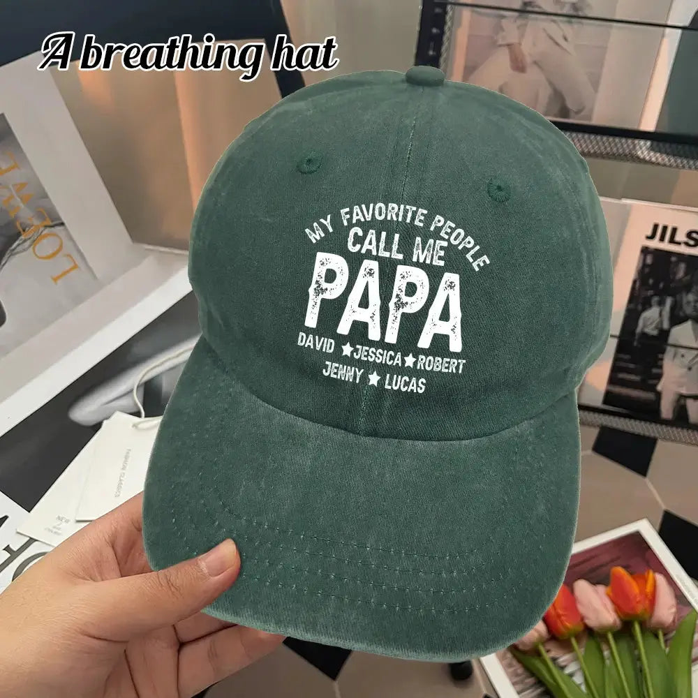 My Favorite People Call Me Cap - Personalized Gift for Dad, Grandpa Duconspace