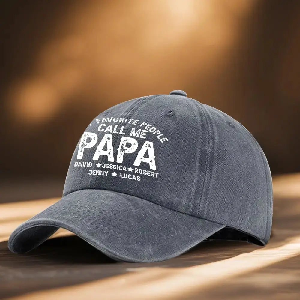 My Favorite People Call Me Cap - Personalized Gift for Dad, Grandpa Duconspace