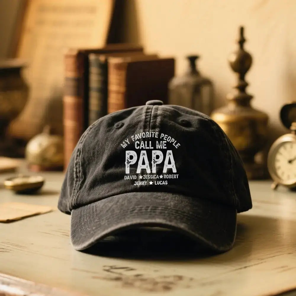 My Favorite People Call Me Cap - Personalized Gift for Dad, Grandpa Duconspace