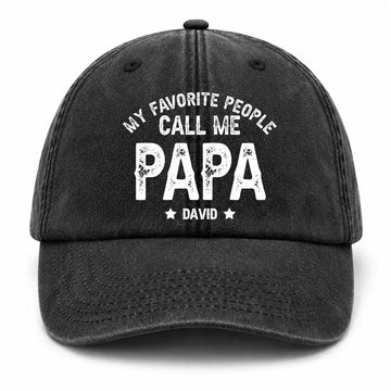 My Favorite People Call Me Cap - Personalized Gift for Dad, Grandpa Duconspace