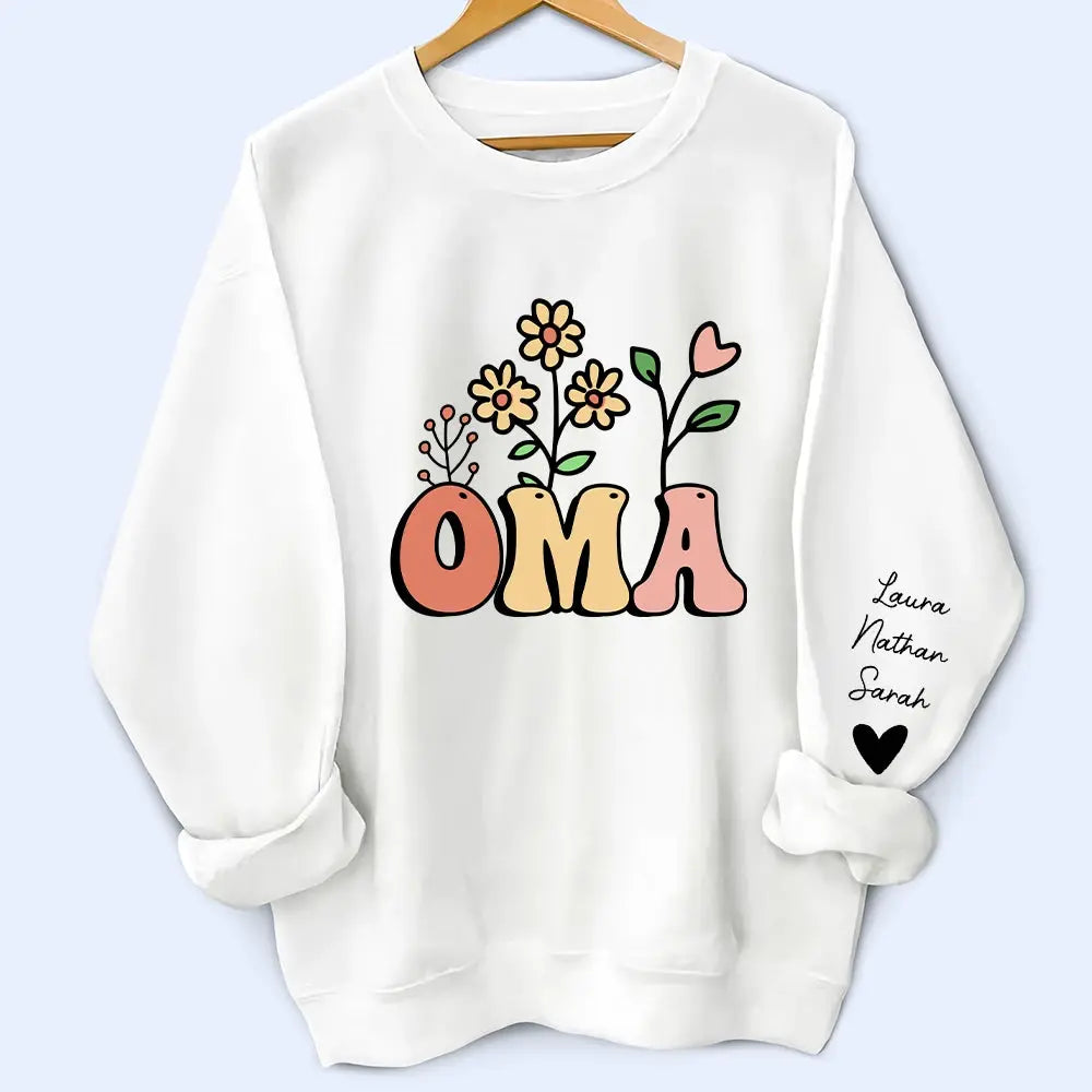 Nanny Garden - Personalized Sweatshirt Gift for Grandma Duconspace