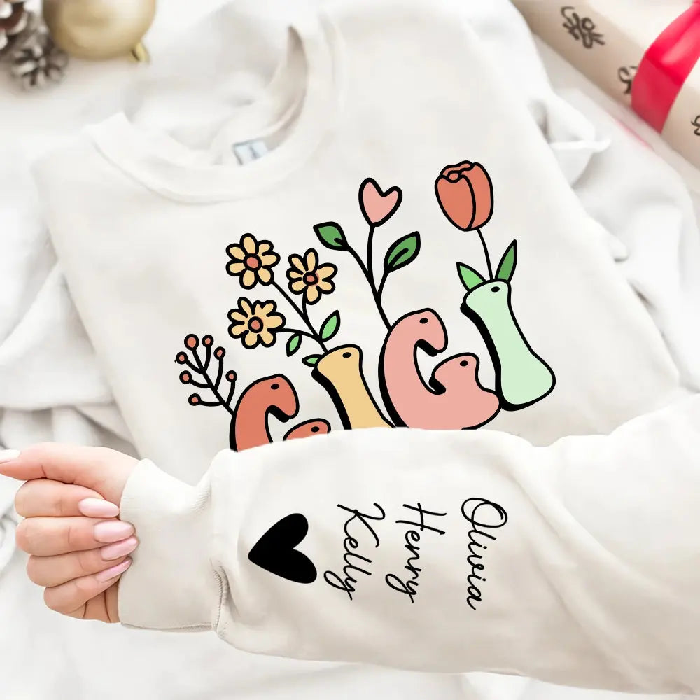 Nanny Garden - Personalized Sweatshirt Gift for Grandma Duconspace