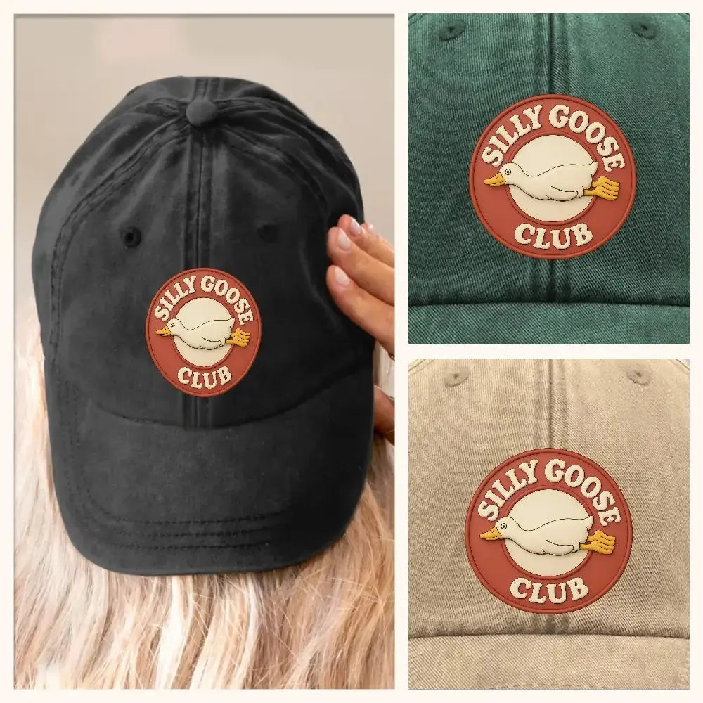 [New!] Silly Goose “On The Loose” Washed Custom Dad Cap #1 Duconspace