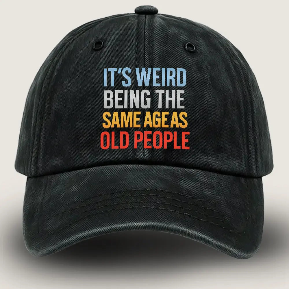 Old People Hat - Retro Baseball Hats - Vintage Baseball Cap