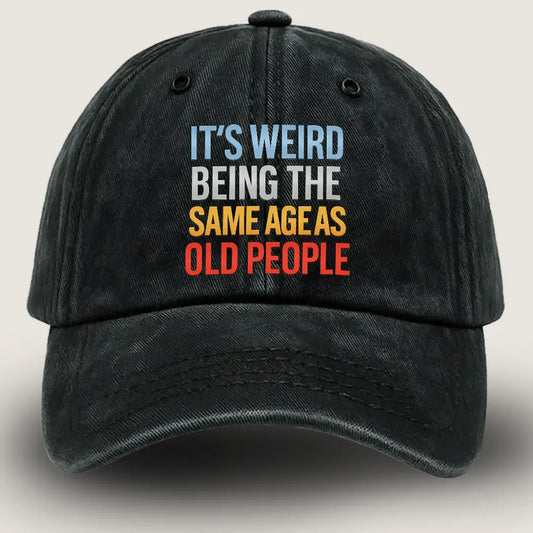 Old People Hat - Retro Baseball Hats - Vintage Baseball Cap