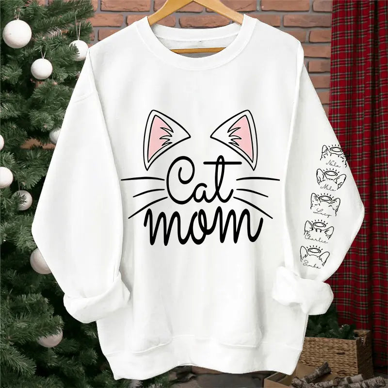 Custom Cat Names Sweatshirt & Hoodie - Perfect for Cat Moms - Gifts for Cat Lovers, Cat Mom Dreamship