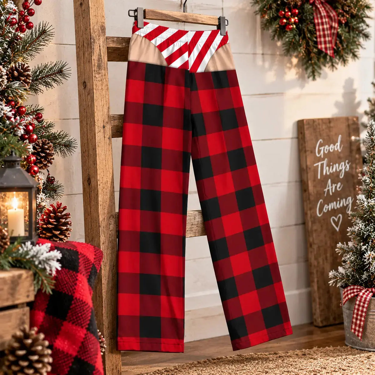 Pajama Pant Funny Christmas Personalized Holiday Gift Duconspace