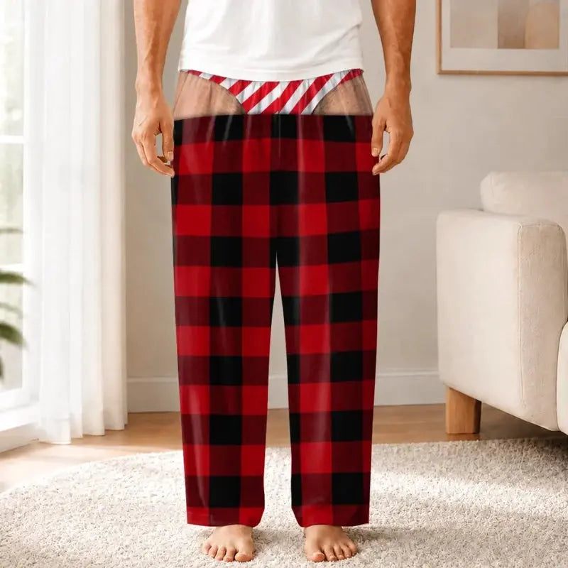 Pajama Pant Funny Christmas Personalized Holiday Gift Duconspace