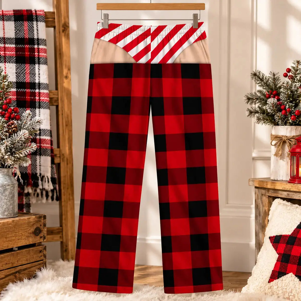 Pajama Pant Personalized Christmas Holiday Edition Gift Duconspace