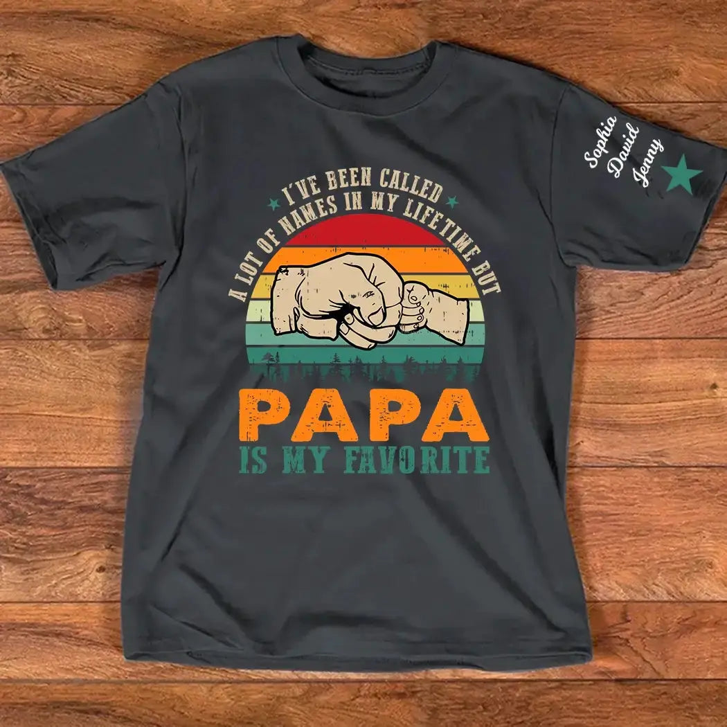 Papa Is My Favorite Shirt – Custom Papa Gift Duconspace