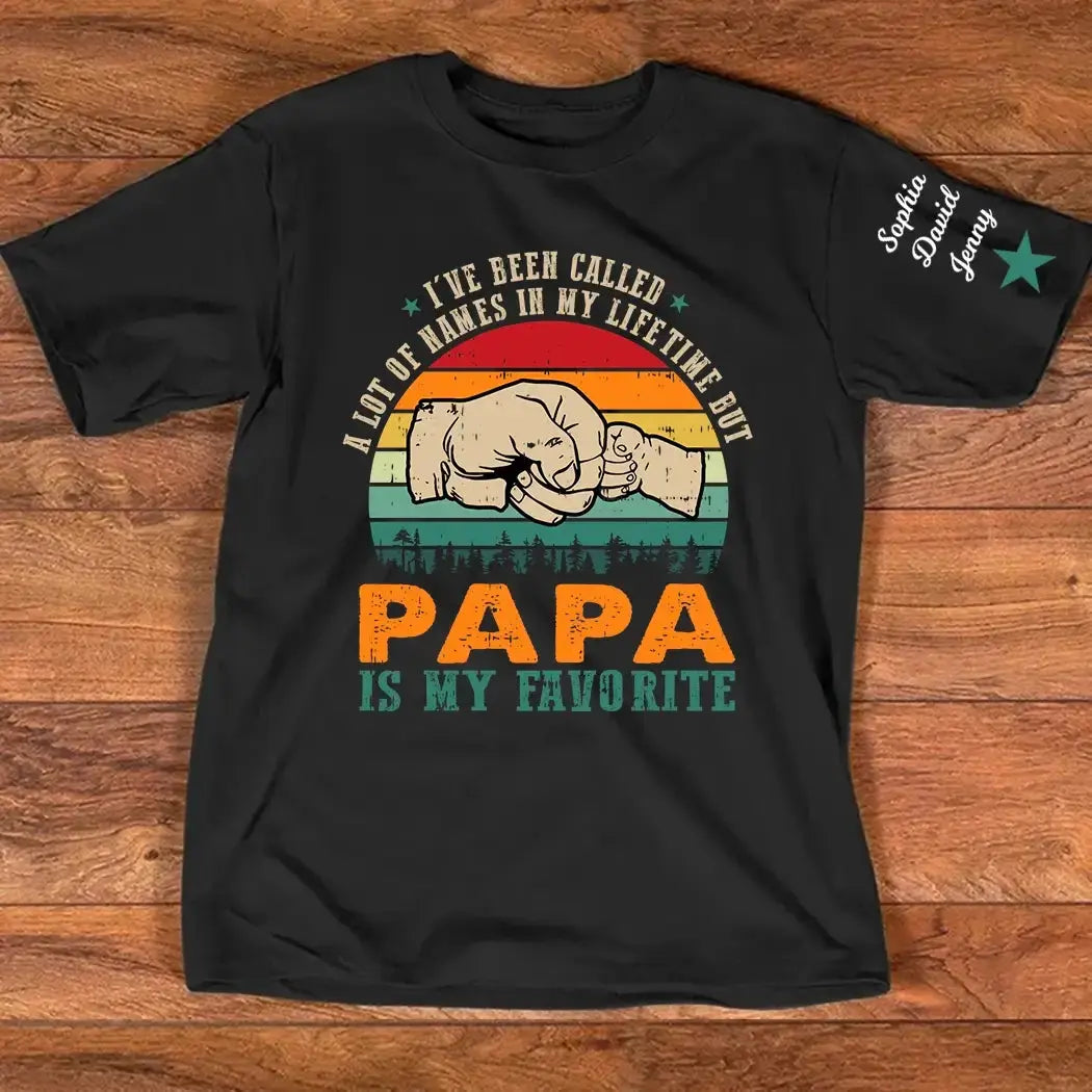 Papa Is My Favorite Shirt – Custom Papa Gift Duconspace