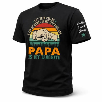Papa Is My Favorite Shirt – Custom Papa Gift Duconspace
