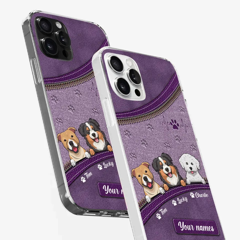 Paws, Snuggles, and Endless Love - Personalized Custom Clear Phone Case, Perfect Gift for Pet Owners and Dog Lovers