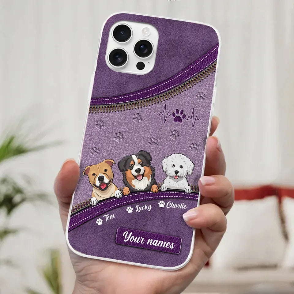 Paws, Snuggles, and Endless Love - Personalized Custom Clear Phone Case, Perfect Gift for Pet Owners and Dog Lovers