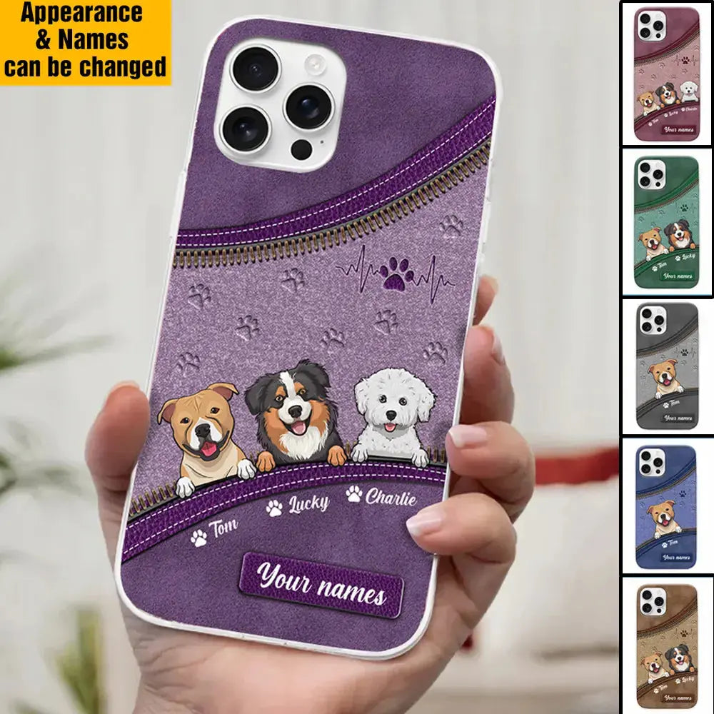 Paws, Snuggles, and Endless Love - Personalized Custom Clear Phone Case, Perfect Gift for Pet Owners and Dog Lovers Ducon Space