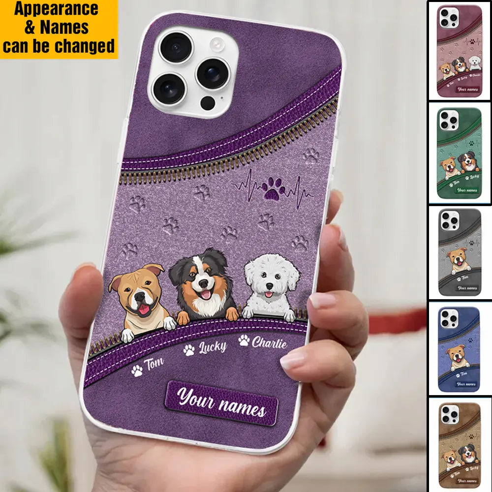 Paws, Snuggles, and Endless Love - Personalized Custom Clear Phone Case, Perfect Gift for Pet Owners and Dog Lovers