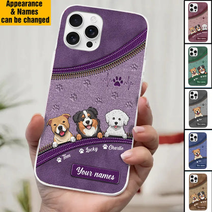 Paws, Snuggles, and Endless Love - Personalized Custom Clear Phone Case, Perfect Gift for Pet Owners and Dog Lovers
