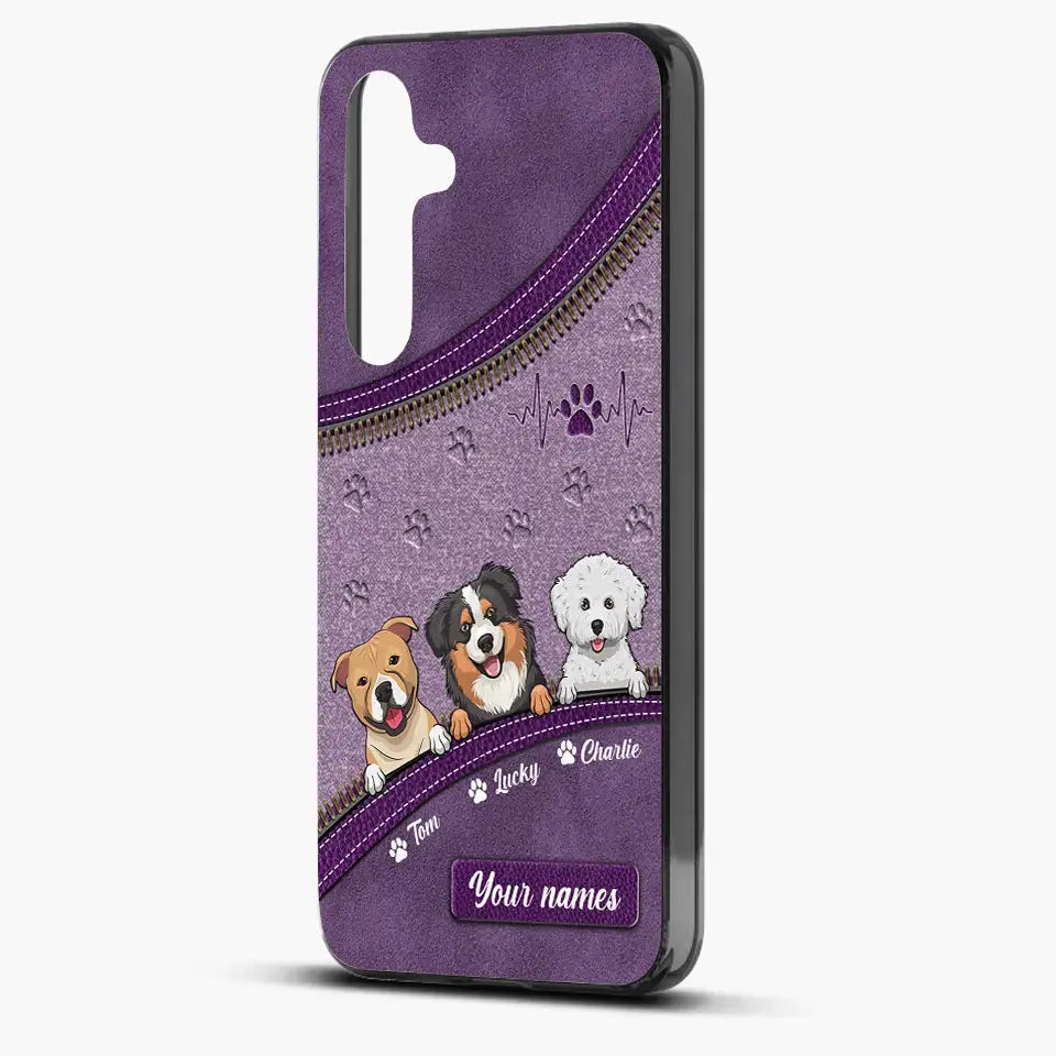 Paws, Snuggles, and Endless Love - Personalized Custom Clear Phone Case, Perfect Gift for Pet Owners and Dog Lovers Ducon Space