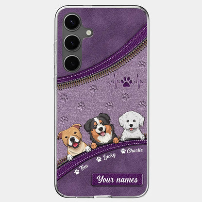 Paws, Snuggles, and Endless Love - Personalized Custom Clear Phone Case, Perfect Gift for Pet Owners and Dog Lovers