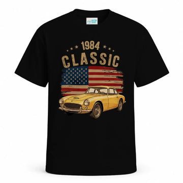Personalized Classic Car Gift For Dad Retro T-shirt Duconspace