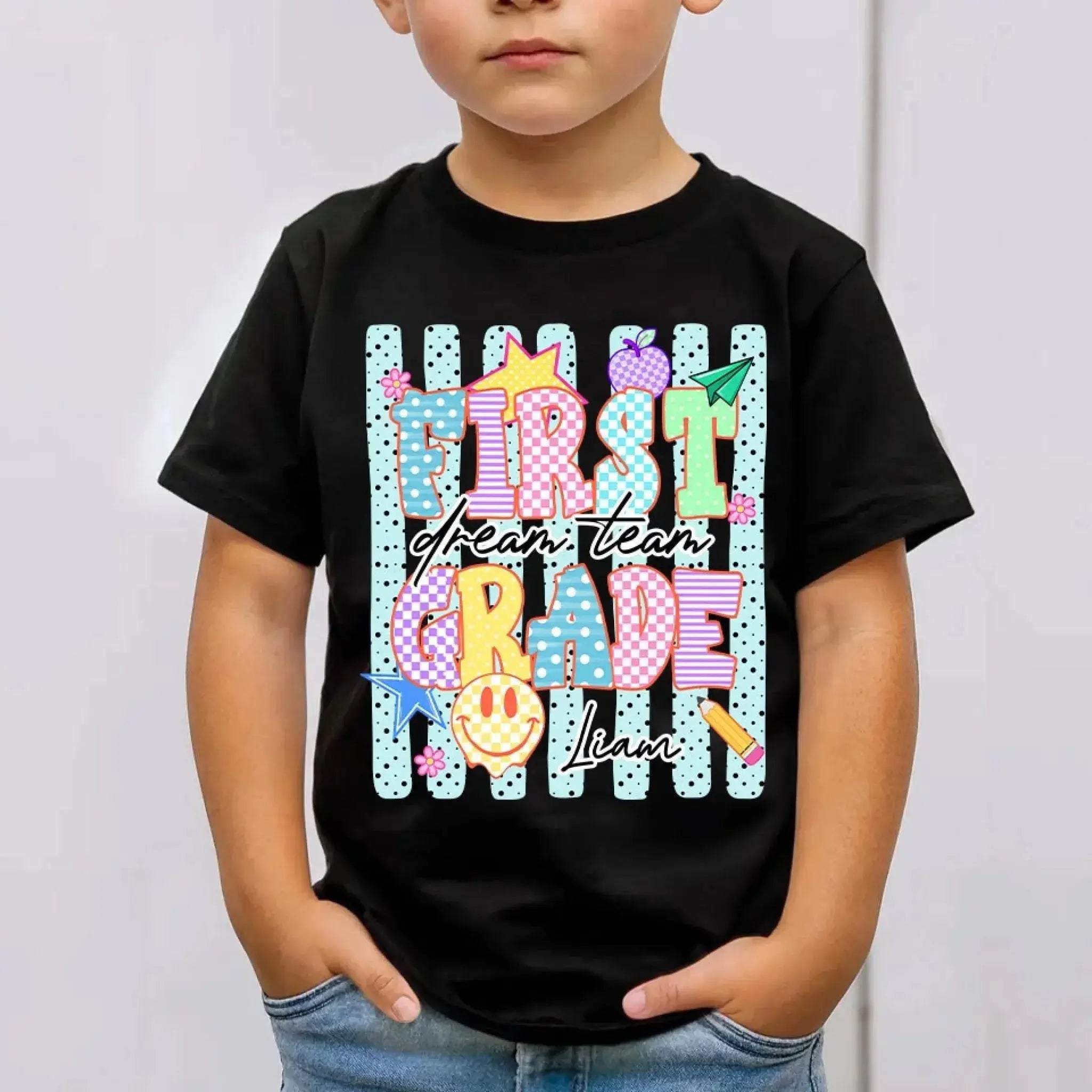 Personalized Grade Level Back To School Kid Shirt