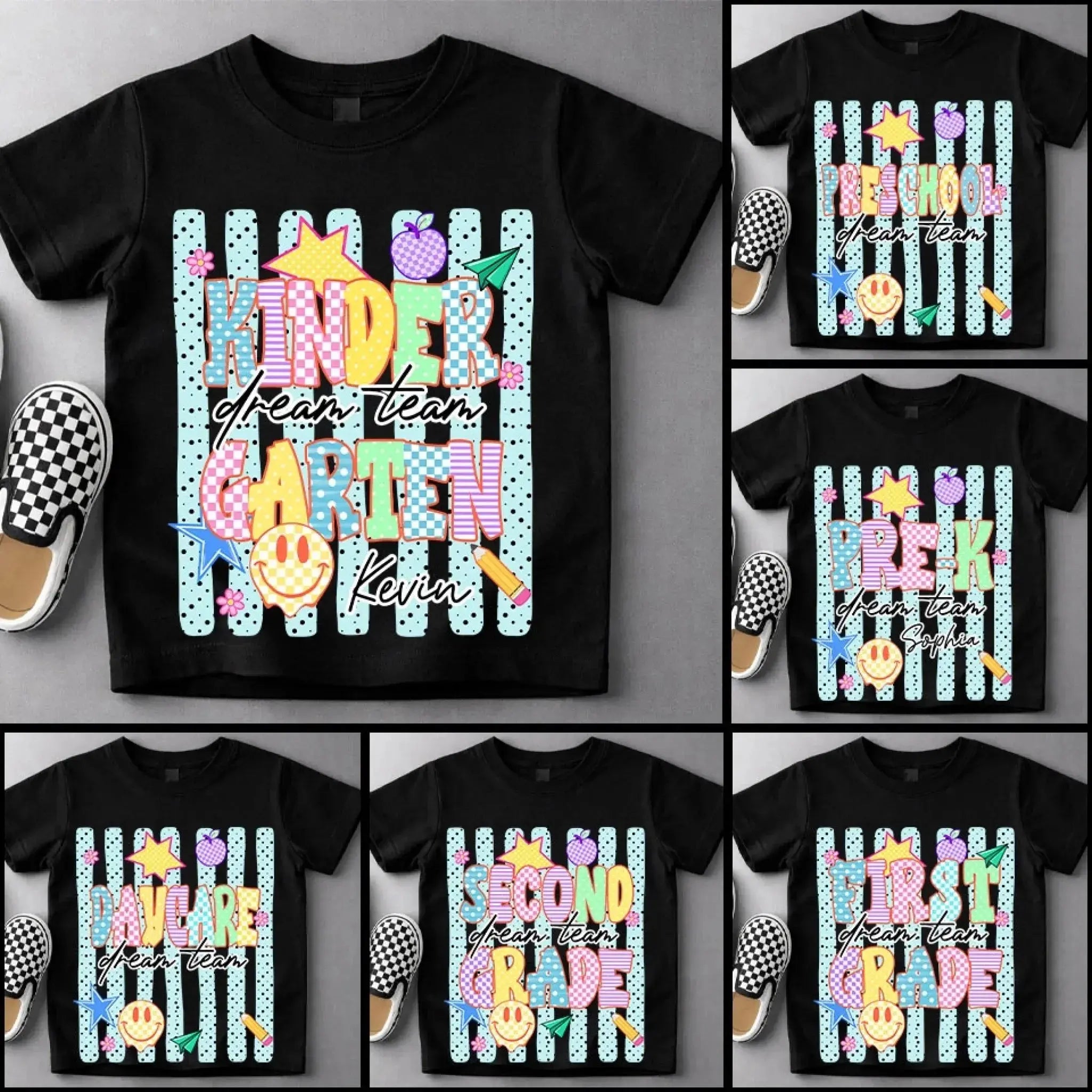 Personalized Grade Level Back To School Kid Shirt