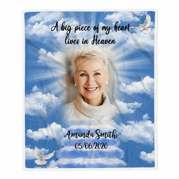 Personalized Memorial Photo Velvet Blanket