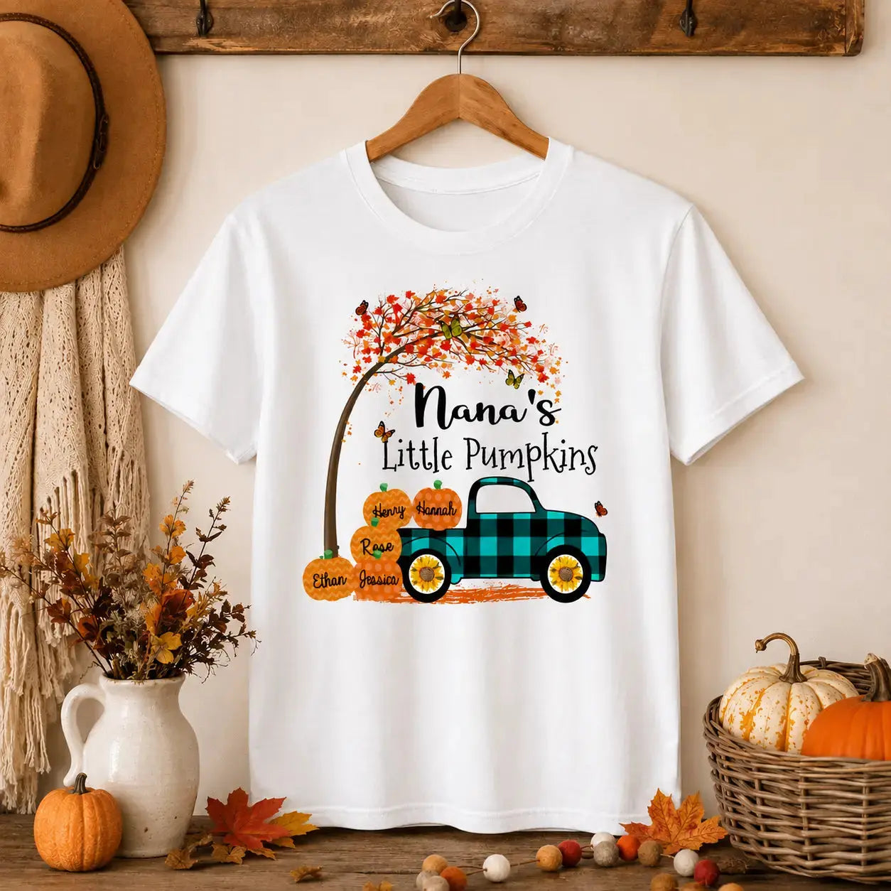 Personalized Nanas Little Pumpkins Autumn Apparel Gift
