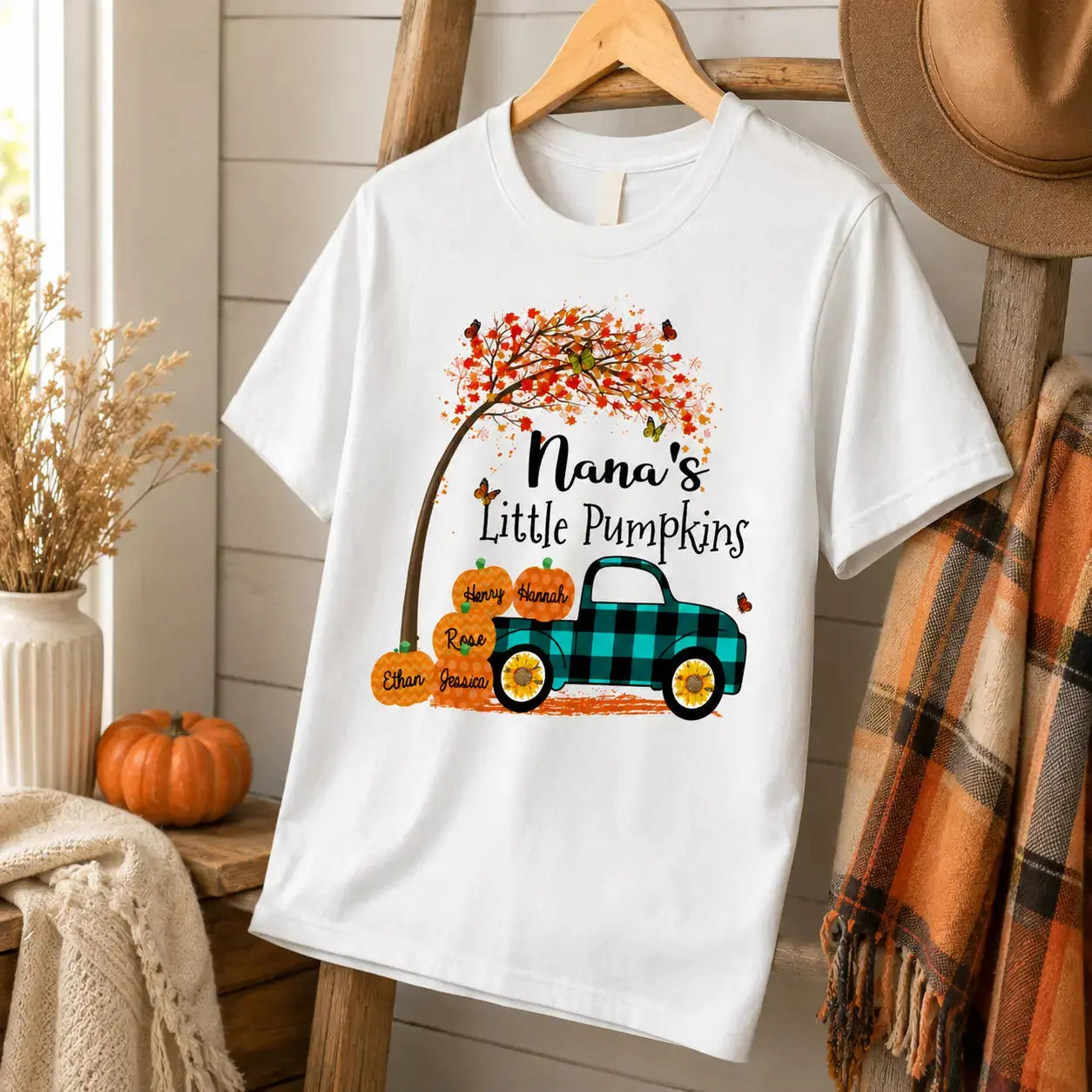 Personalized Nanas Little Pumpkins Autumn Apparel Gift