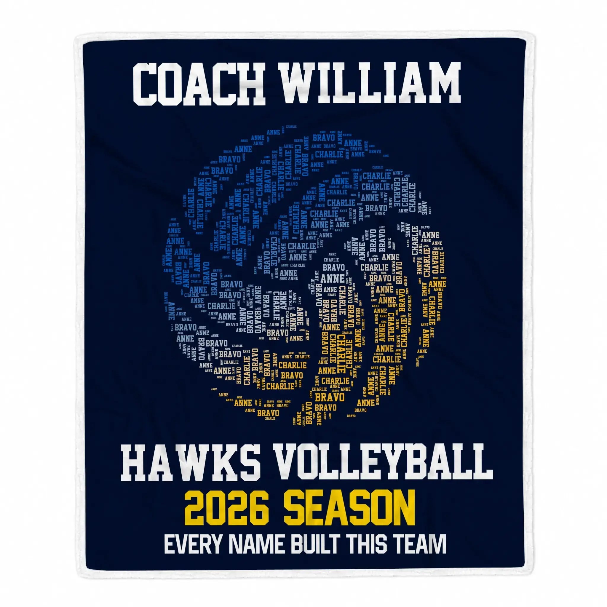 Personalized Sport Coach Custom Design Blanket Gift Duconspace
