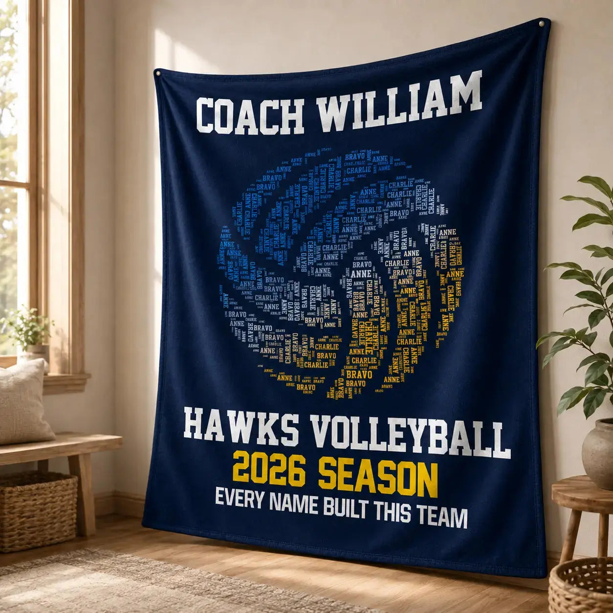 Personalized Sport Coach Custom Design Blanket Gift Duconspace