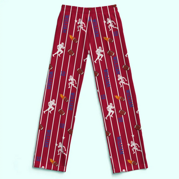 Personalized Sport Name Number Custom Pajama Pant Duconspace