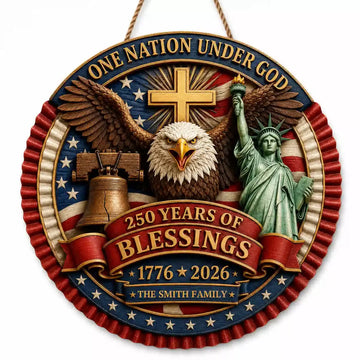 Personalized America 250 Christian Wood Sign Gifts Duconspace