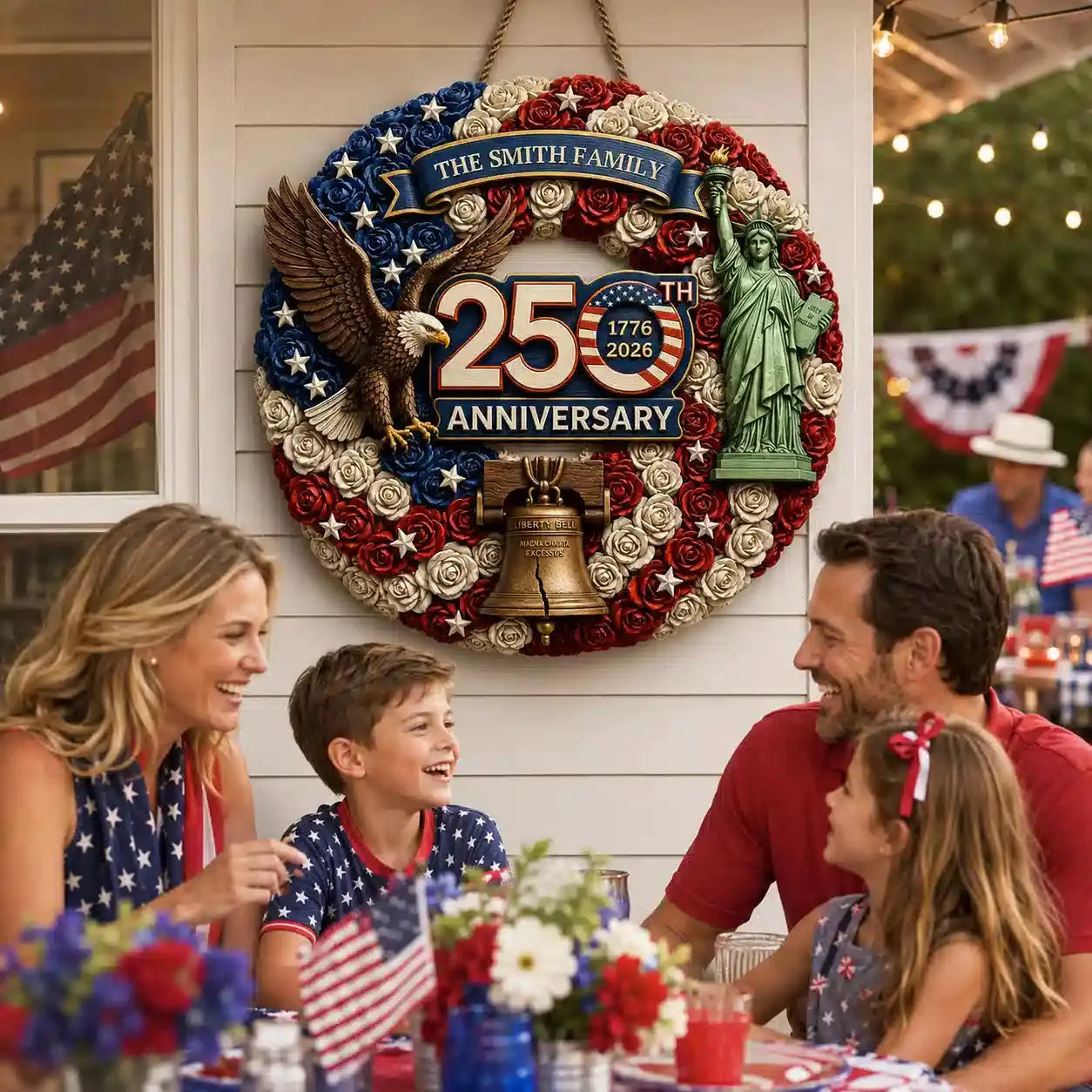 Personalized America 250 Wood Sign For Family Gift Duconspace