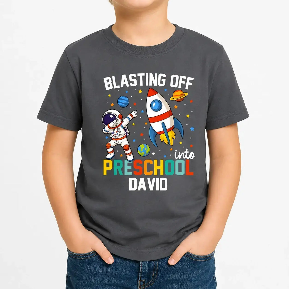Personalized Back to School Grade Shirt for Kids Duconspace