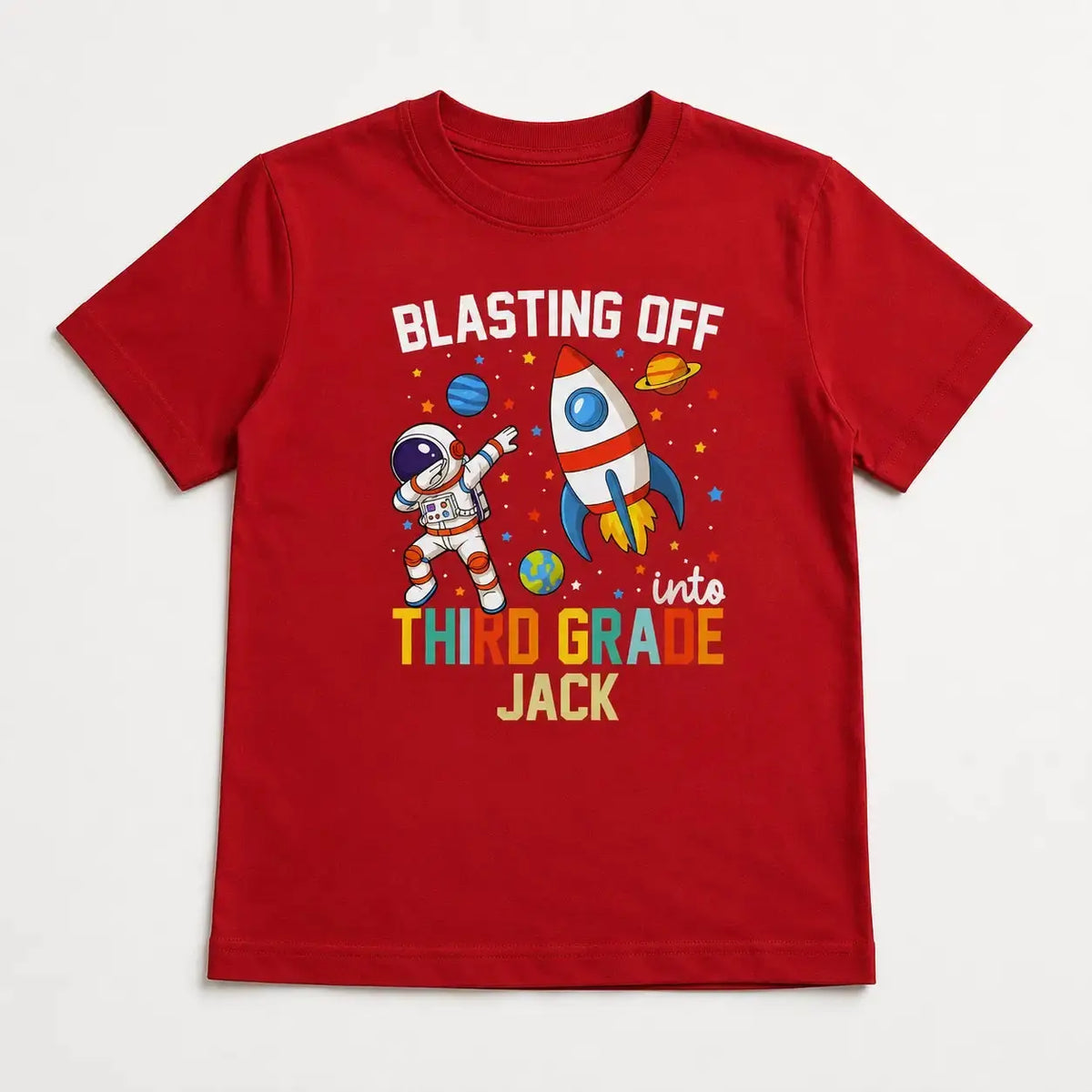 Personalized Back to School Grade Shirt for Kids Duconspace
