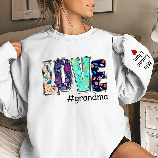 Personalized Christmas Love Nana Life Sweatshirt & Hoodie, 2025 Custom Nana Claus Sweatshirt, Grandma Christmas Sweatshirt & Hoodie